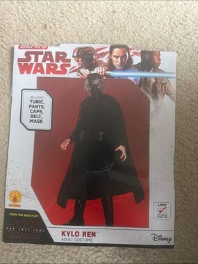 Rubie's Star Wars Kylo Ren Adult Costume Disney, full Costume large Halloween